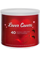 Lover Covers Mixed Lubricated Latex Condoms 40 Each Per Tin...