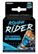 Lifestyles Rough Rider Original Studded 3`s Condoms Latex